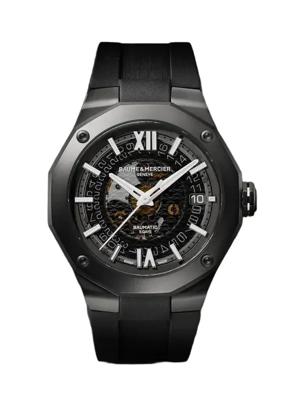 Riviera Automatic ADLC-Coated Stainless Steel Watch, Ref. 10617 - Men