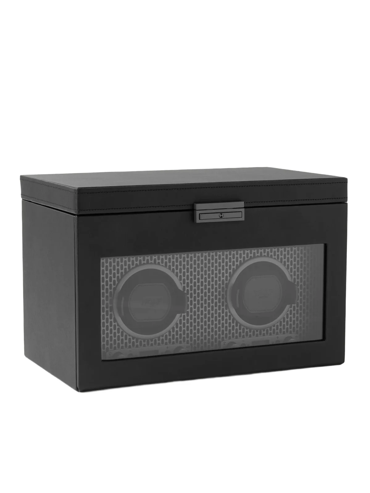 Axis Vegetarian Leather Two-Piece Watch Winder - Men Axis Vegetarian Leather Two-Piece Watch Winder - Men