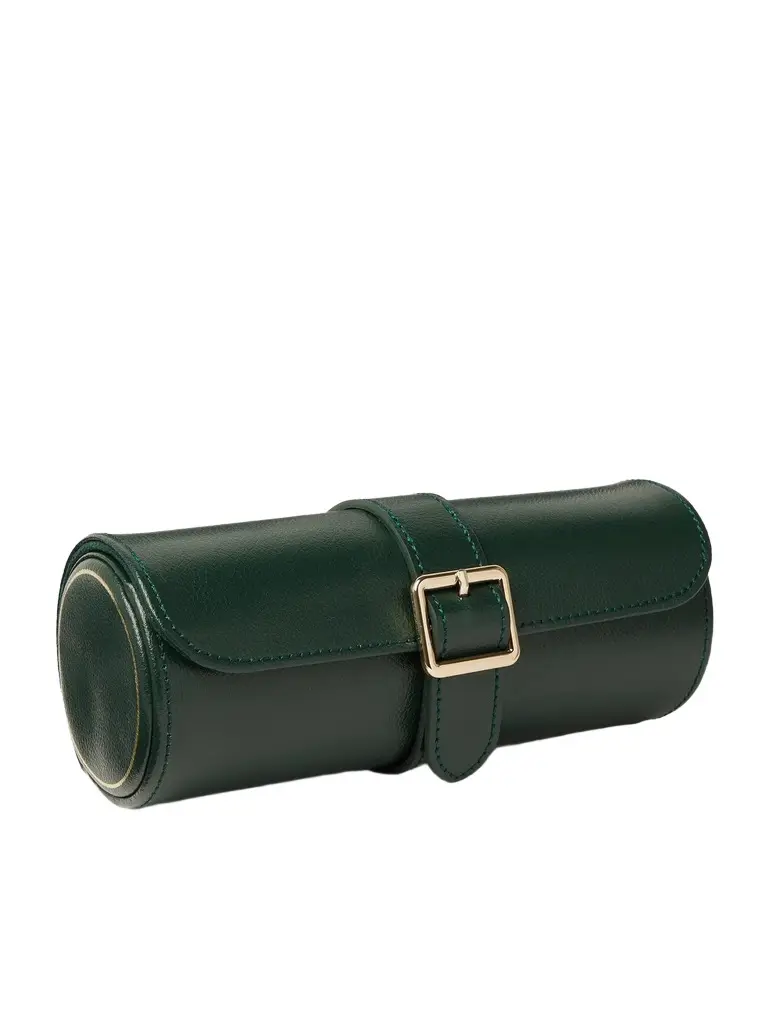 Wolf British Racing Pebble-Grain Leather Watch Roll - Men