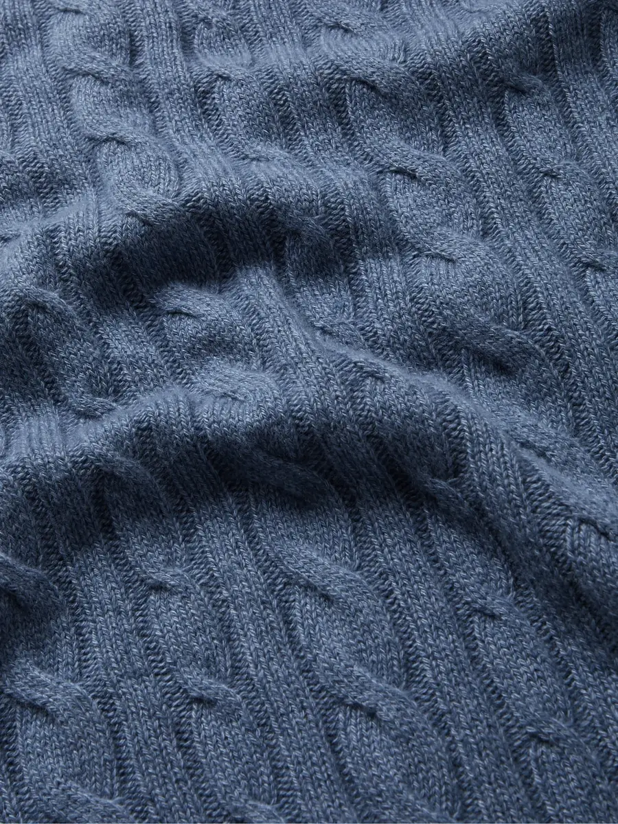 Loro Piana Slim-Fit Cable-Knit Baby Cashmere Sweater - Men | Thumbnail 5