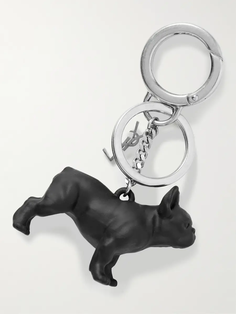 Saint Laurent Silver-Tone and Resin Key Fob - Men | Thumbnail 2 Saint Laurent Silver-Tone and Resin Key Fob - Men | Thumbnail 2