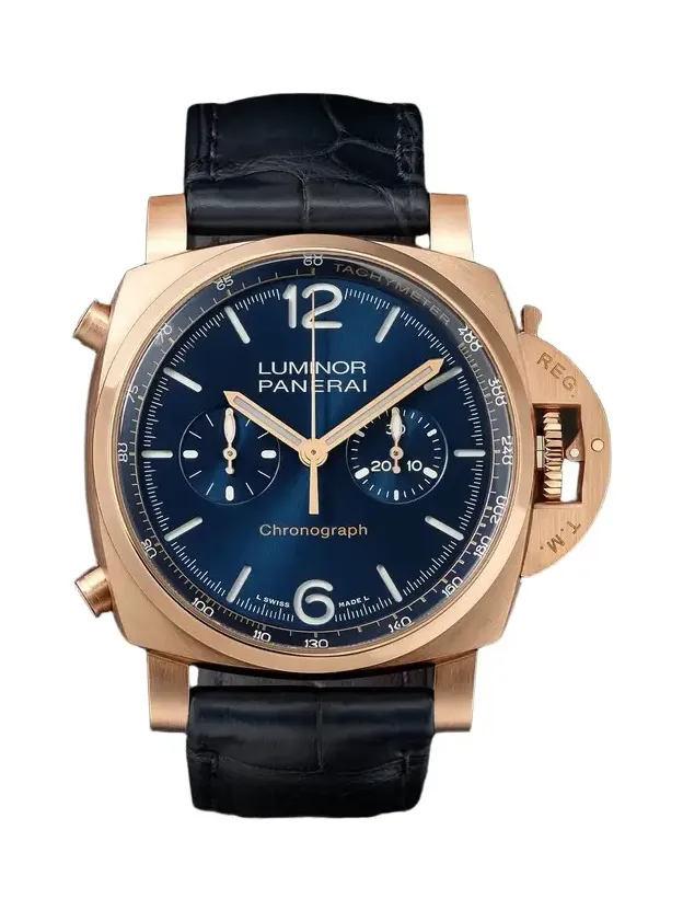 Luminor Chrono Automatic Chronograph Goldtech Watch, Ref. PAM01111 - Men