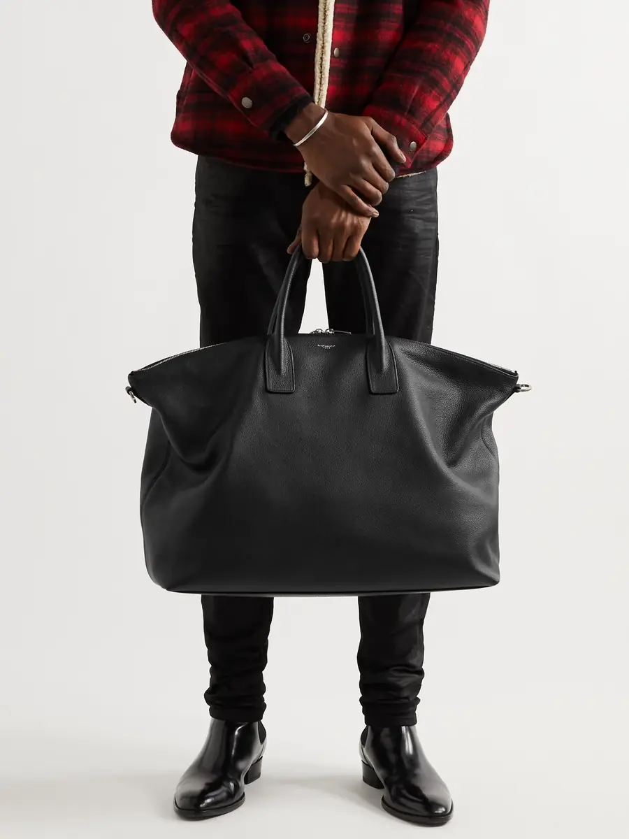 Saint Laurent Full-Grain Leather Tote Bag - Men | Thumbnail 2 Saint Laurent Full-Grain Leather Tote Bag - Men | Thumbnail 2