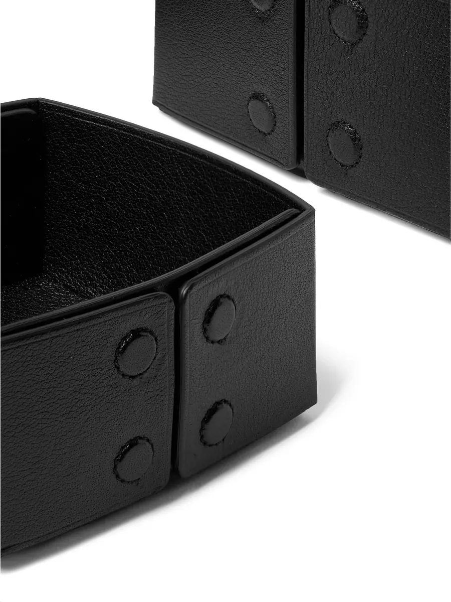 Métier Set of Three Reversible Collapsible Full-Grain Leather Boxes - Men | Thumbnail 3 Métier Set of Three Reversible Collapsible Full-Grain Leather Boxes - Men | Thumbnail 3