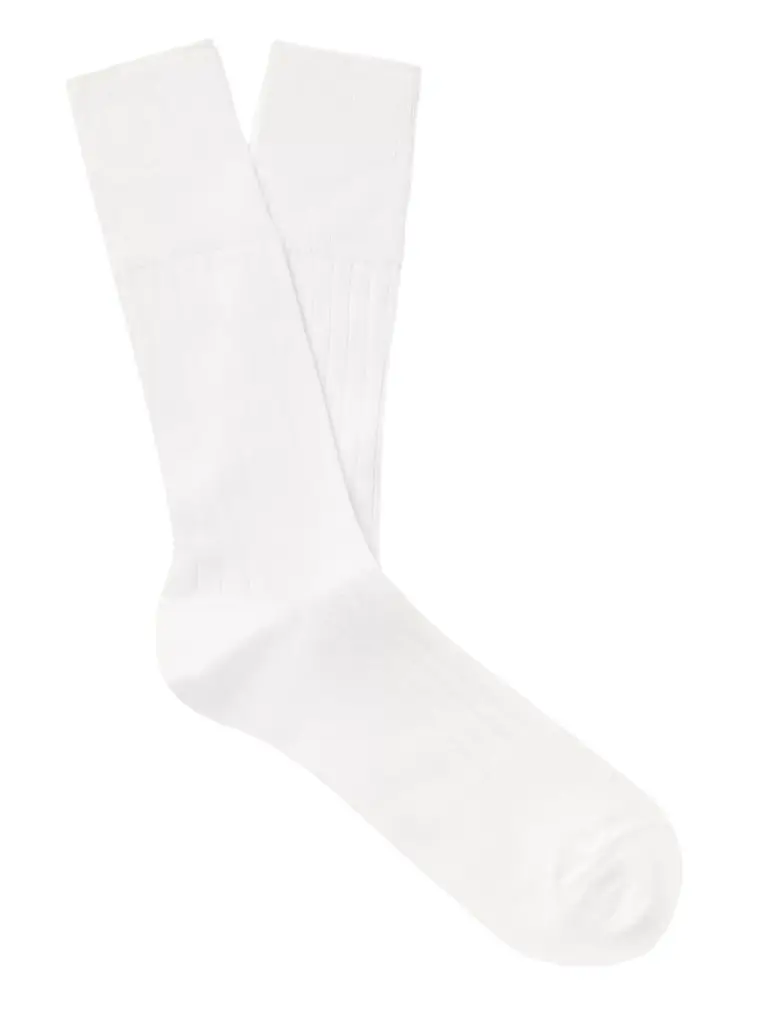 Ribbed Cotton-Blend Socks - Men Ribbed Cotton-Blend Socks - Men