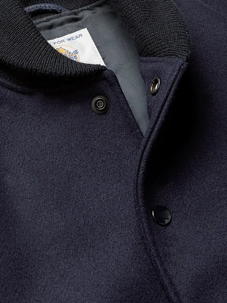 Golden Bear The Albany Wool-Blend and Leather Varsity Jacket - Men | Thumbnail 4 Golden Bear The Albany Wool-Blend and Leather Varsity Jacket - Men | Thumbnail 4