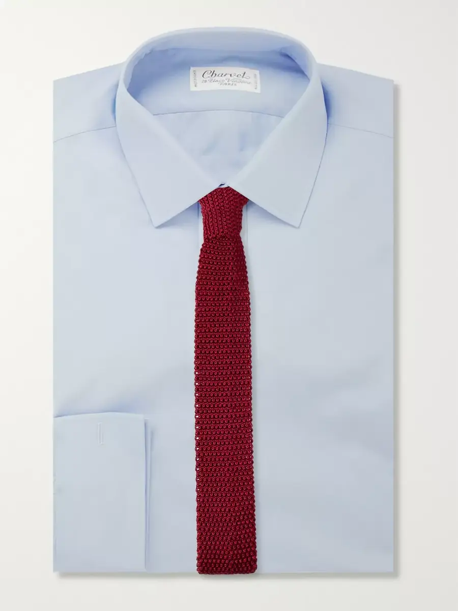 Charvet 5cm Knitted Silk Tie - Men | Thumbnail 2 Charvet 5cm Knitted Silk Tie - Men | Thumbnail 2
