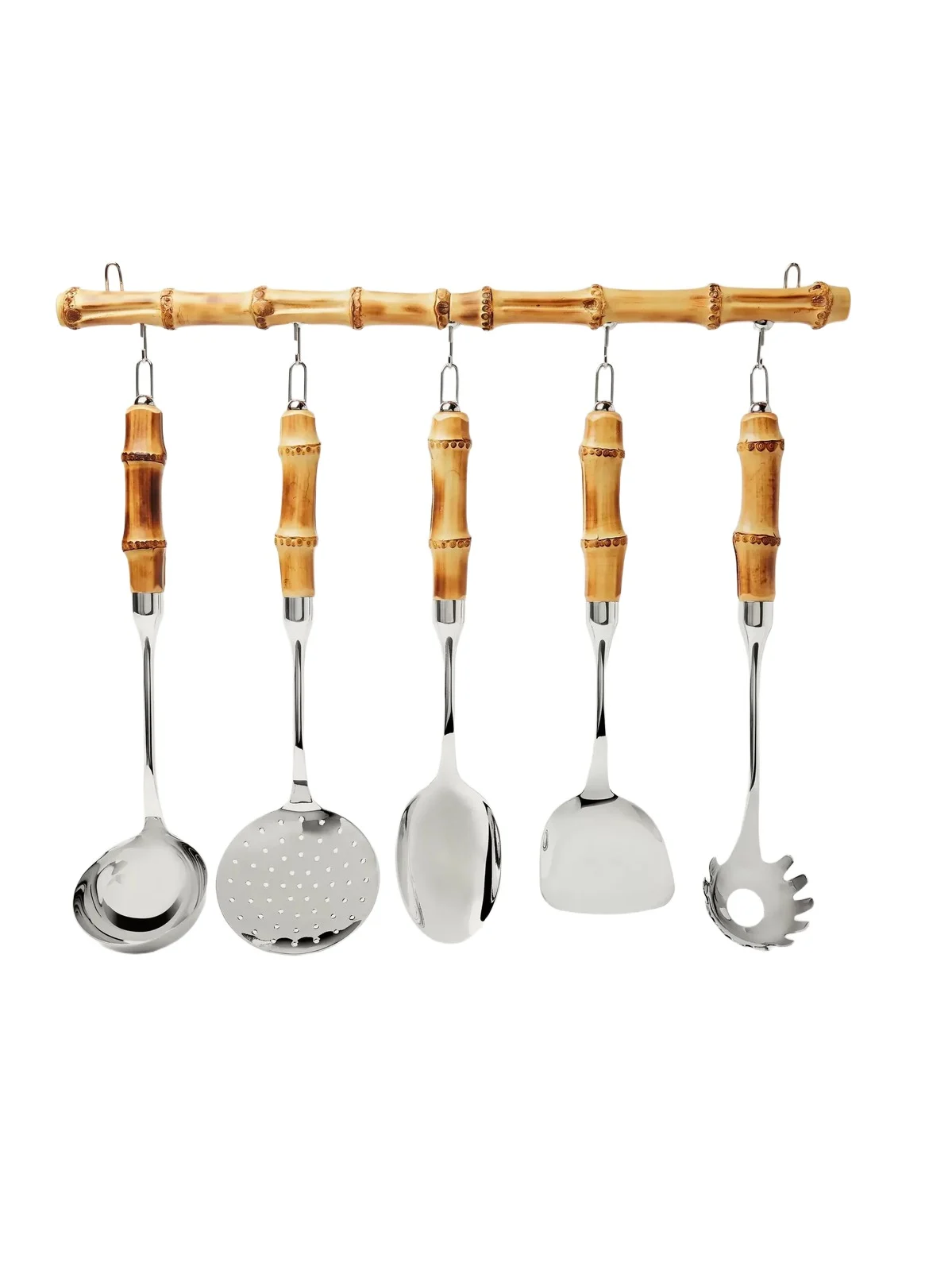 Lorenzi Milano Stainless Steel and Bamboo Cookware Set - Men