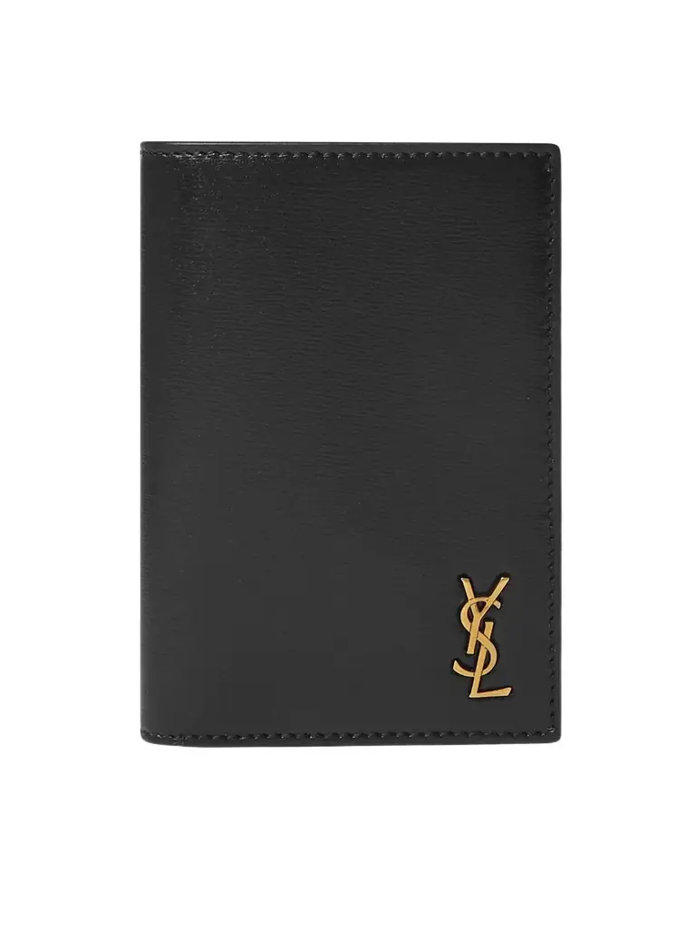 Saint Laurent Logo-Appliquéd Leather Billfold Wallet - Men | Image 1 Saint Laurent Logo-Appliquéd Leather Billfold Wallet - Men | Image 1