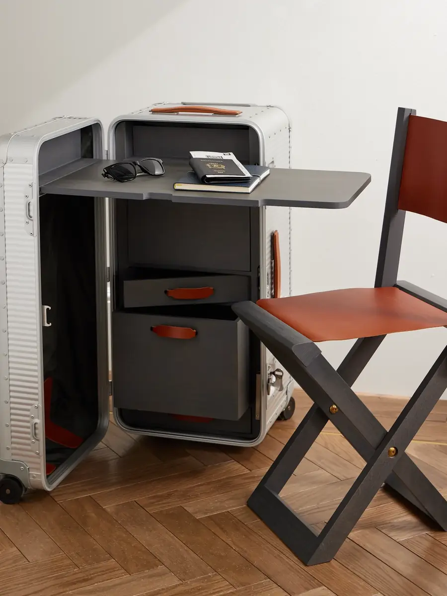 FPM Milano Special Edition Leather-Trimmed Aluminium and Wood Work Station - Men | Thumbnail 2
