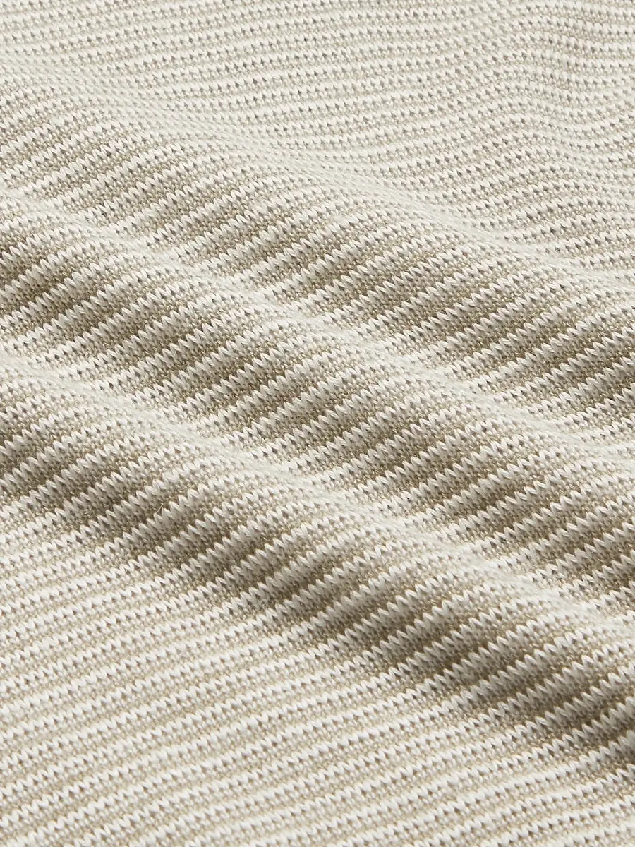 Loro Piana Slim-Fit Ribbed Silk, Cashmere and Linen-Blend Half-Zip Sweater - Men | Thumbnail 5 Loro Piana Slim-Fit Ribbed Silk, Cashmere and Linen-Blend Half-Zip Sweater - Men | Thumbnail 5