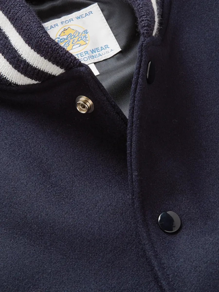 Golden Bear The Hayes Leather-Panelled Wool-Blend Varsity Jacket - Men | Thumbnail 4 Golden Bear The Hayes Leather-Panelled Wool-Blend Varsity Jacket - Men | Thumbnail 4