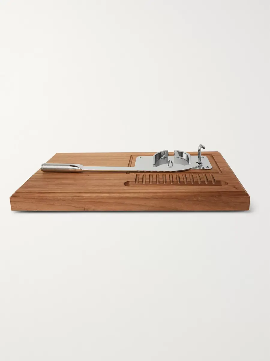 Lorenzi Milano Stainless Steel and Walnut Oyster Set - Men | Thumbnail 3 Lorenzi Milano Stainless Steel and Walnut Oyster Set - Men | Thumbnail 3