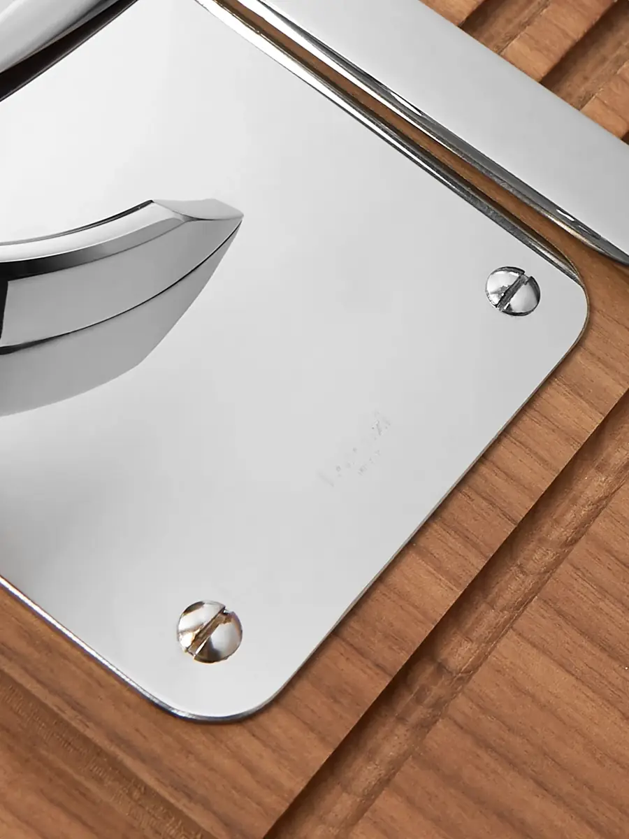 Lorenzi Milano Stainless Steel and Walnut Oyster Set - Men | Thumbnail 4 Lorenzi Milano Stainless Steel and Walnut Oyster Set - Men | Thumbnail 4