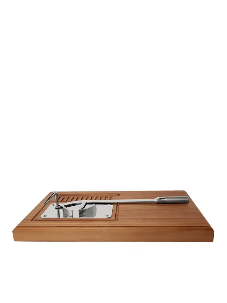 Lorenzi Milano Stainless Steel and Walnut Oyster Set - Men
