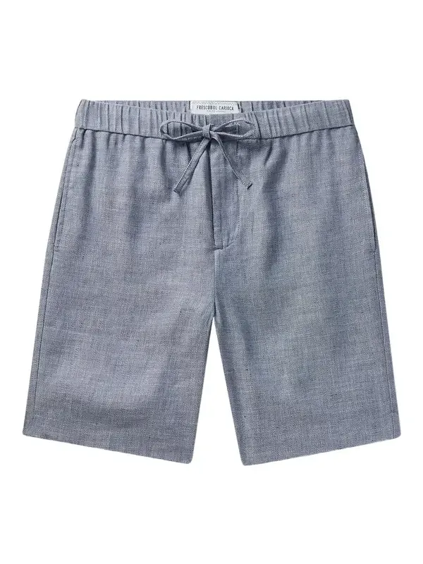 Felipe Slim-Fit Linen and Cotton-Blend Drawstring Shorts - Men Felipe Slim-Fit Linen and Cotton-Blend Drawstring Shorts - Men
