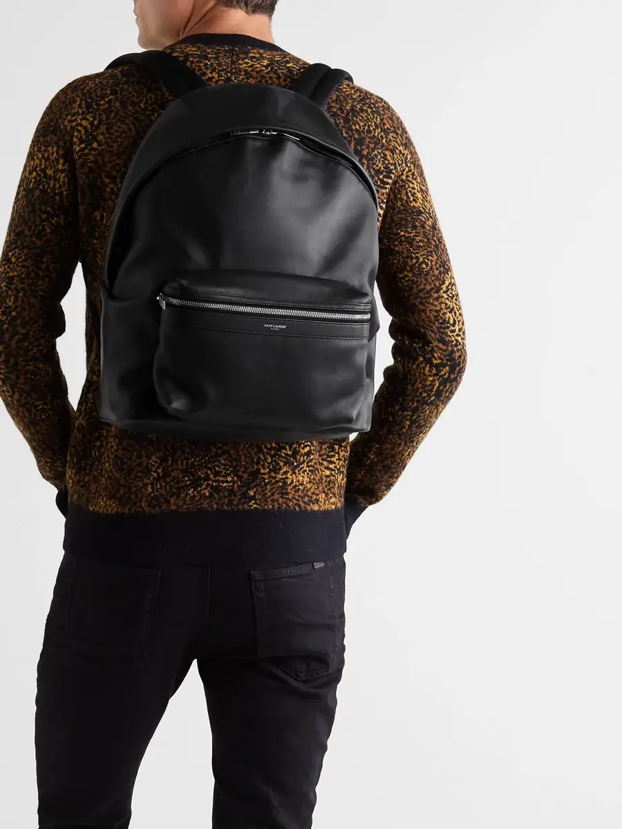 Saint Laurent City Leather Backpack - Men | Thumbnail 2
