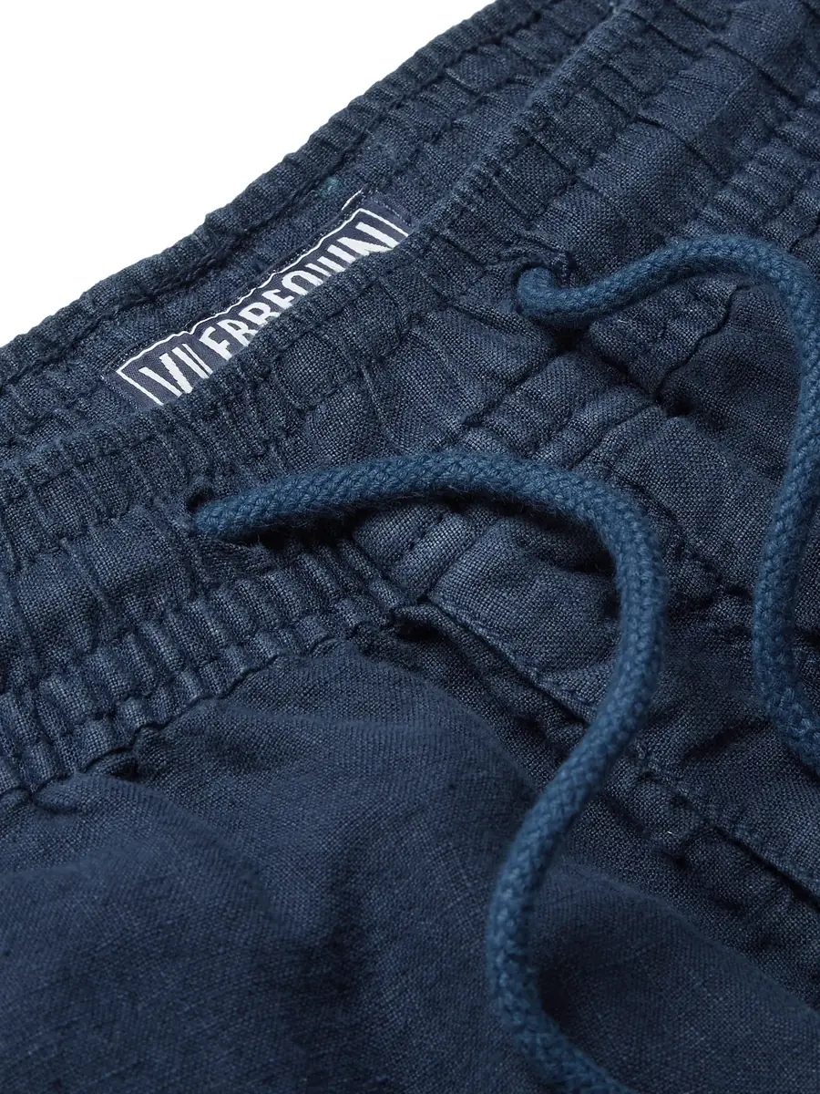 Vilebrequin Pacha Wide-Leg Linen Drawstring Trousers - Men | Thumbnail 6 Vilebrequin Pacha Wide-Leg Linen Drawstring Trousers - Men | Thumbnail 6