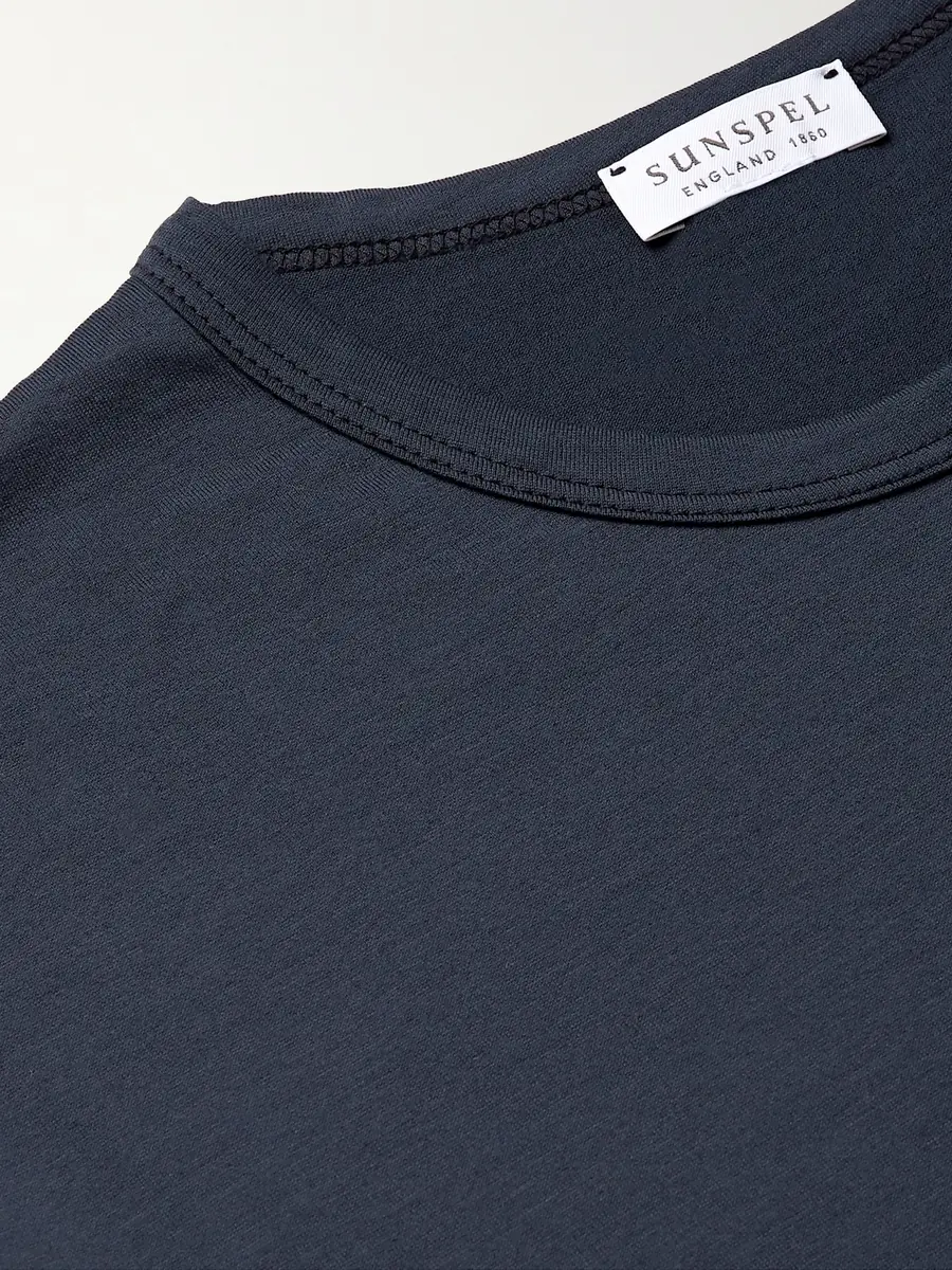 Sunspel Pima Cotton-Jersey T-Shirt - Men | Thumbnail 5 Sunspel Pima Cotton-Jersey T-Shirt - Men | Thumbnail 5