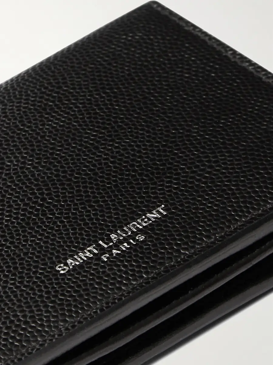 Saint Laurent Pebble-Grain Leather Billfold Wallet - Men | Thumbnail 3 Saint Laurent Pebble-Grain Leather Billfold Wallet - Men | Thumbnail 3