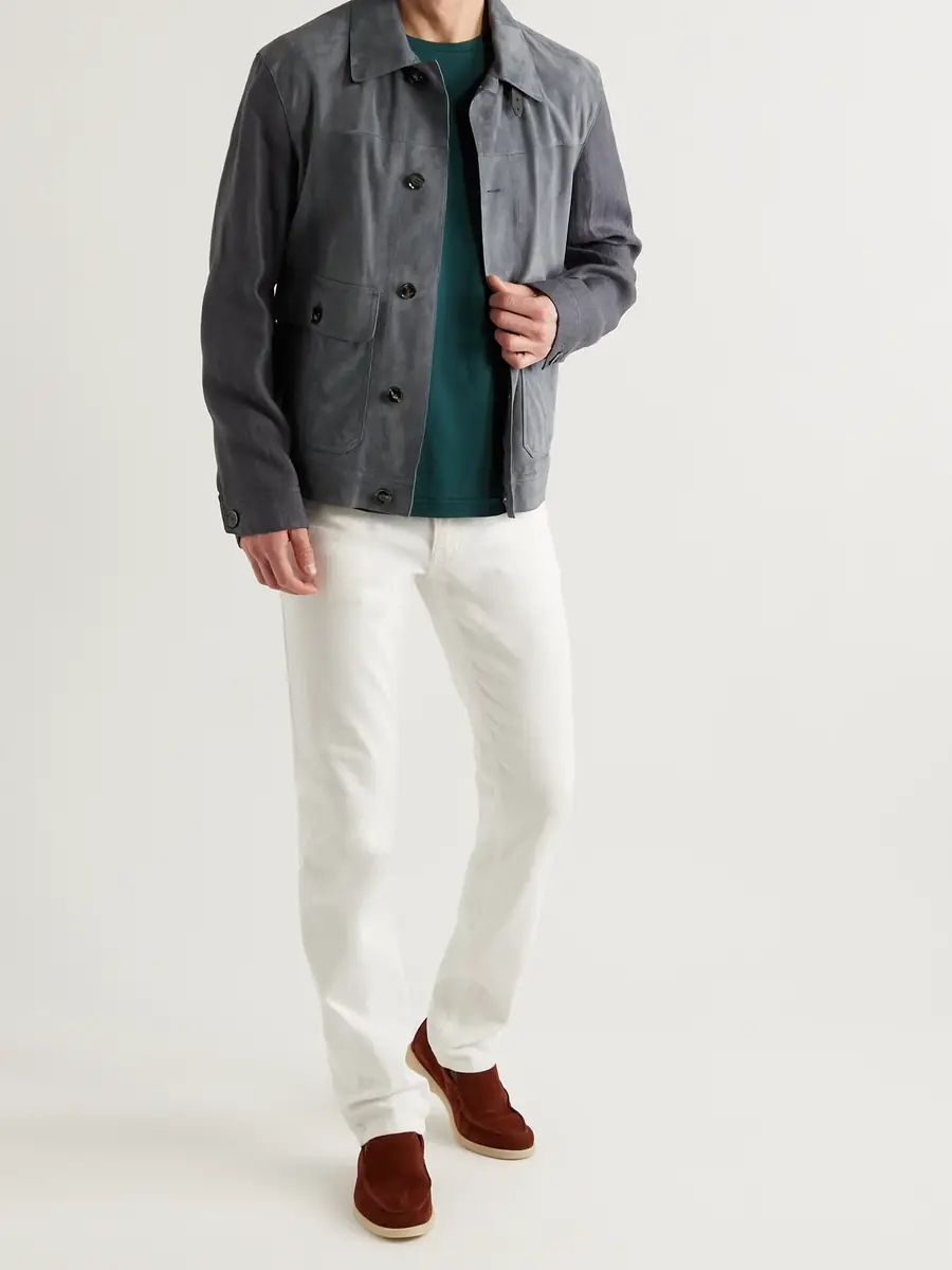 Loro Piana Slim-Fit Silk and Cotton-Blend Jersey T-Shirt - Men | Thumbnail 2 Loro Piana Slim-Fit Silk and Cotton-Blend Jersey T-Shirt - Men | Thumbnail 2