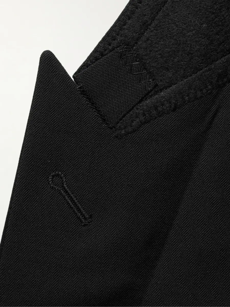 Saint Laurent Slim-Fit Satin-Trimmed Wool Blazer - Men | Thumbnail 6