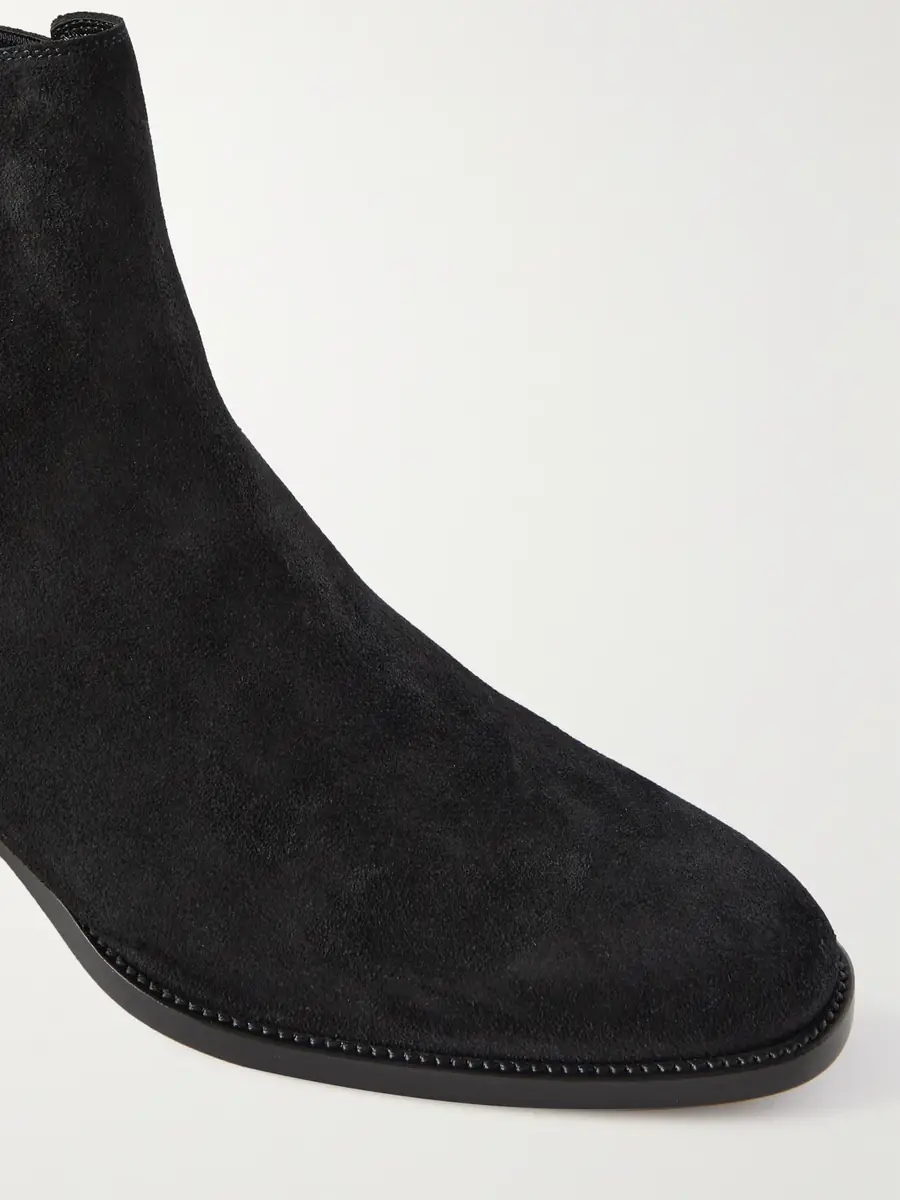 Saint Laurent Wyatt Suede Chelsea Boots - Men | Thumbnail 5 Saint Laurent Wyatt Suede Chelsea Boots - Men | Thumbnail 5