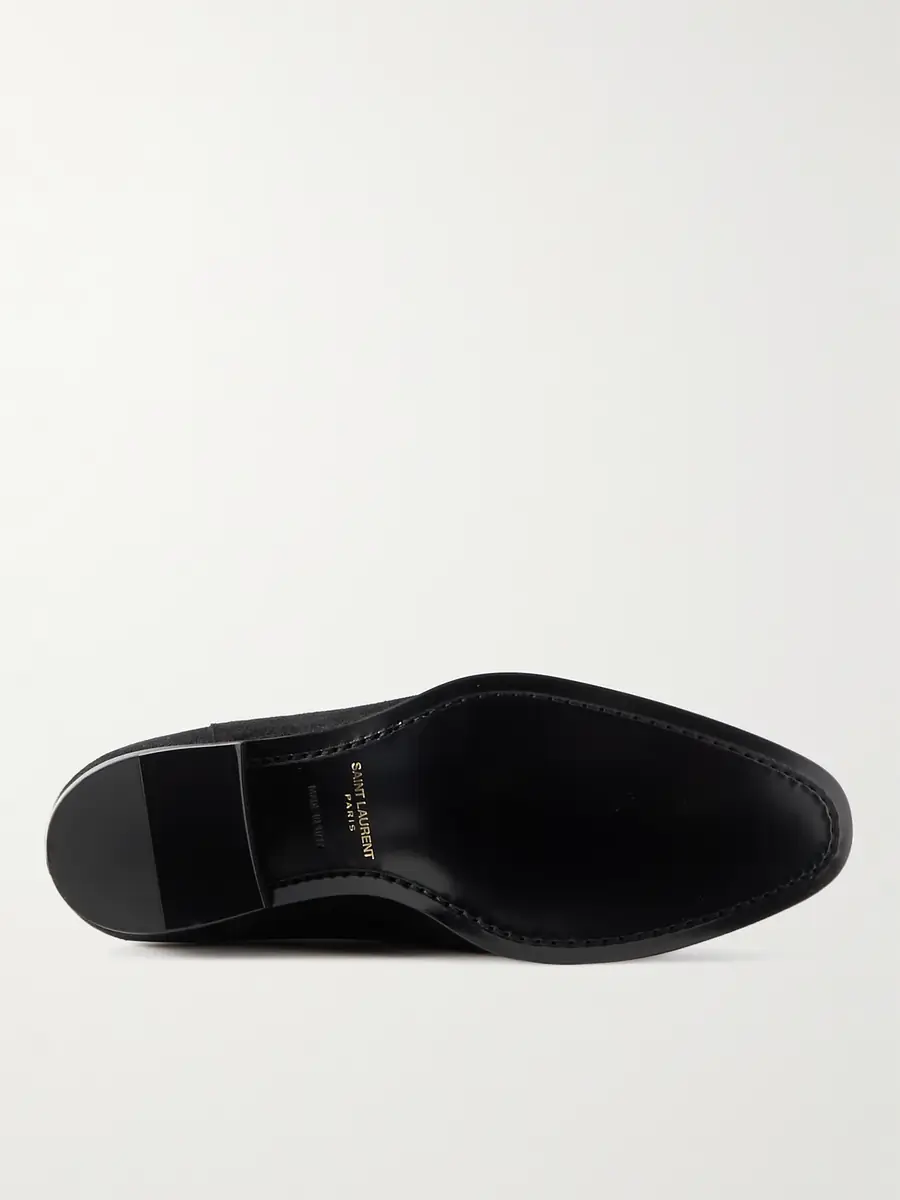 Saint Laurent Wyatt Suede Chelsea Boots - Men | Thumbnail 6 Saint Laurent Wyatt Suede Chelsea Boots - Men | Thumbnail 6