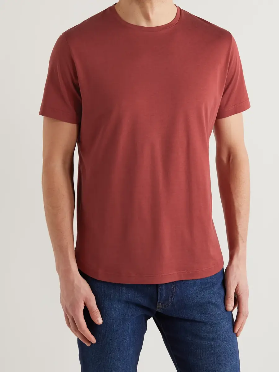 Loro Piana Slim-Fit Silk and Cotton-Blend Jersey T-Shirt - Men | Thumbnail 3 Loro Piana Slim-Fit Silk and Cotton-Blend Jersey T-Shirt - Men | Thumbnail 3