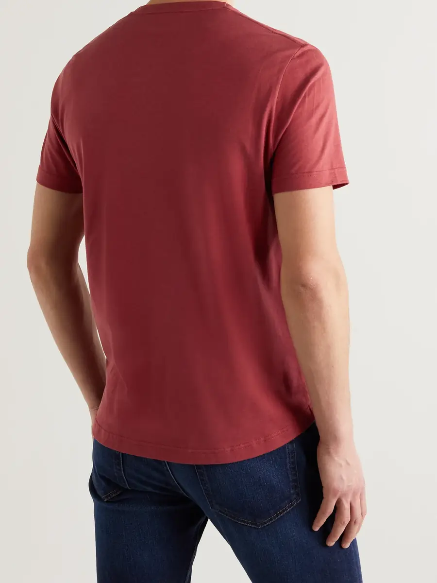Loro Piana Slim-Fit Silk and Cotton-Blend Jersey T-Shirt - Men | Thumbnail 4 Loro Piana Slim-Fit Silk and Cotton-Blend Jersey T-Shirt - Men | Thumbnail 4