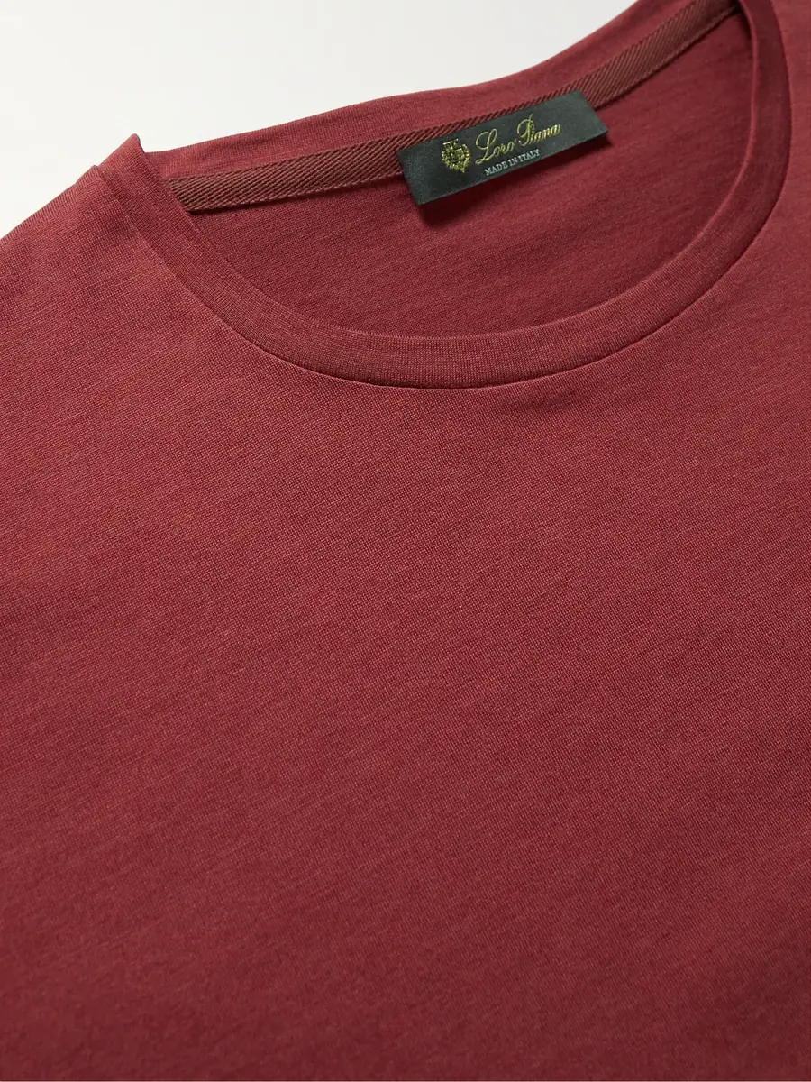 Loro Piana Slim-Fit Silk and Cotton-Blend Jersey T-Shirt - Men | Thumbnail 5 Loro Piana Slim-Fit Silk and Cotton-Blend Jersey T-Shirt - Men | Thumbnail 5