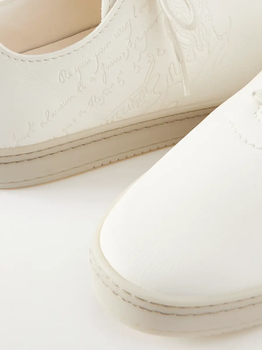 Berluti Eden Scritto Leather Sneakers - Men | Thumbnail 5 Berluti Eden Scritto Leather Sneakers - Men | Thumbnail 5