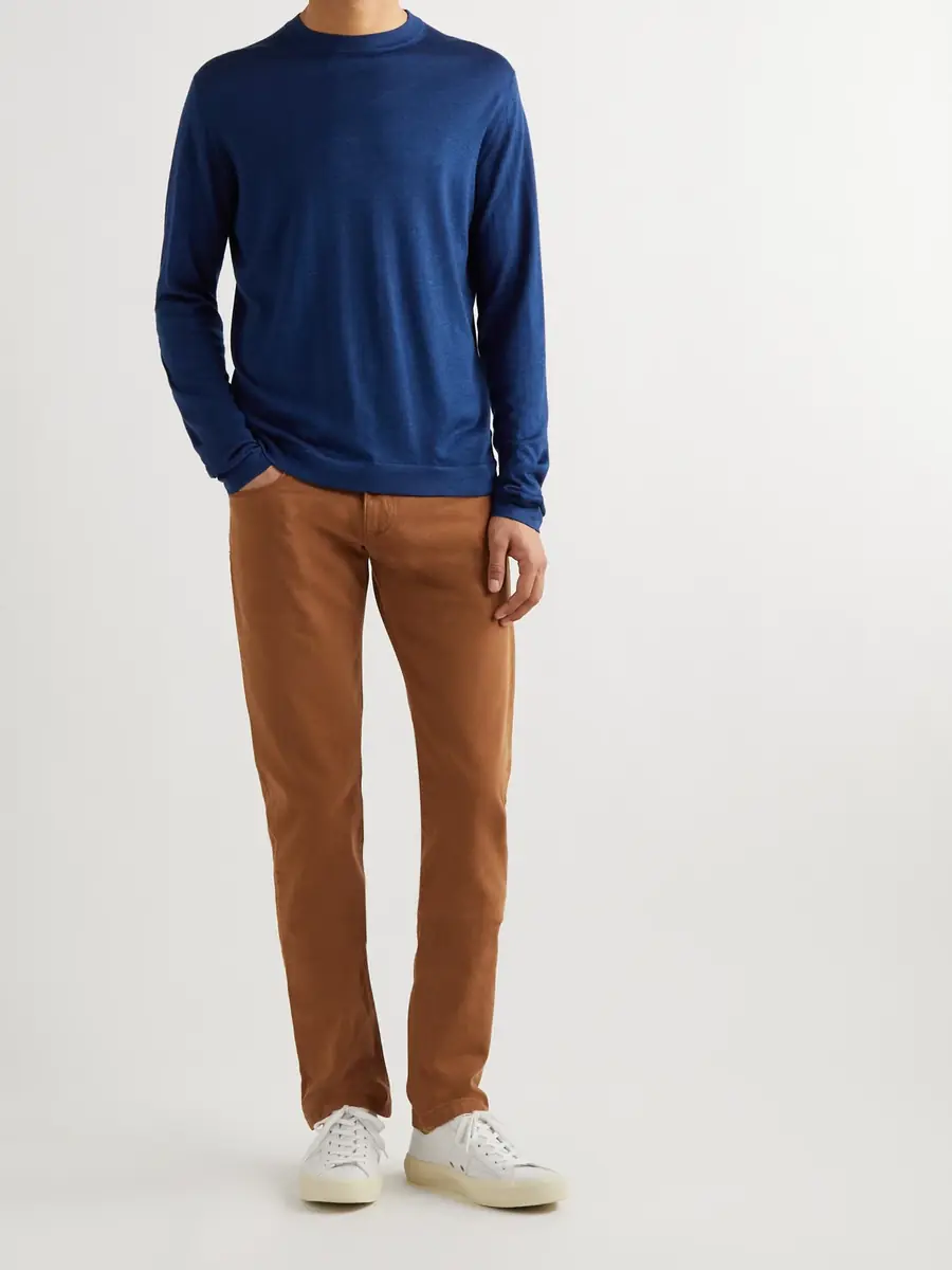 Loro Piana Straight-Leg Garment-Dyed Jeans - Men | Thumbnail 2 Loro Piana Straight-Leg Garment-Dyed Jeans - Men | Thumbnail 2