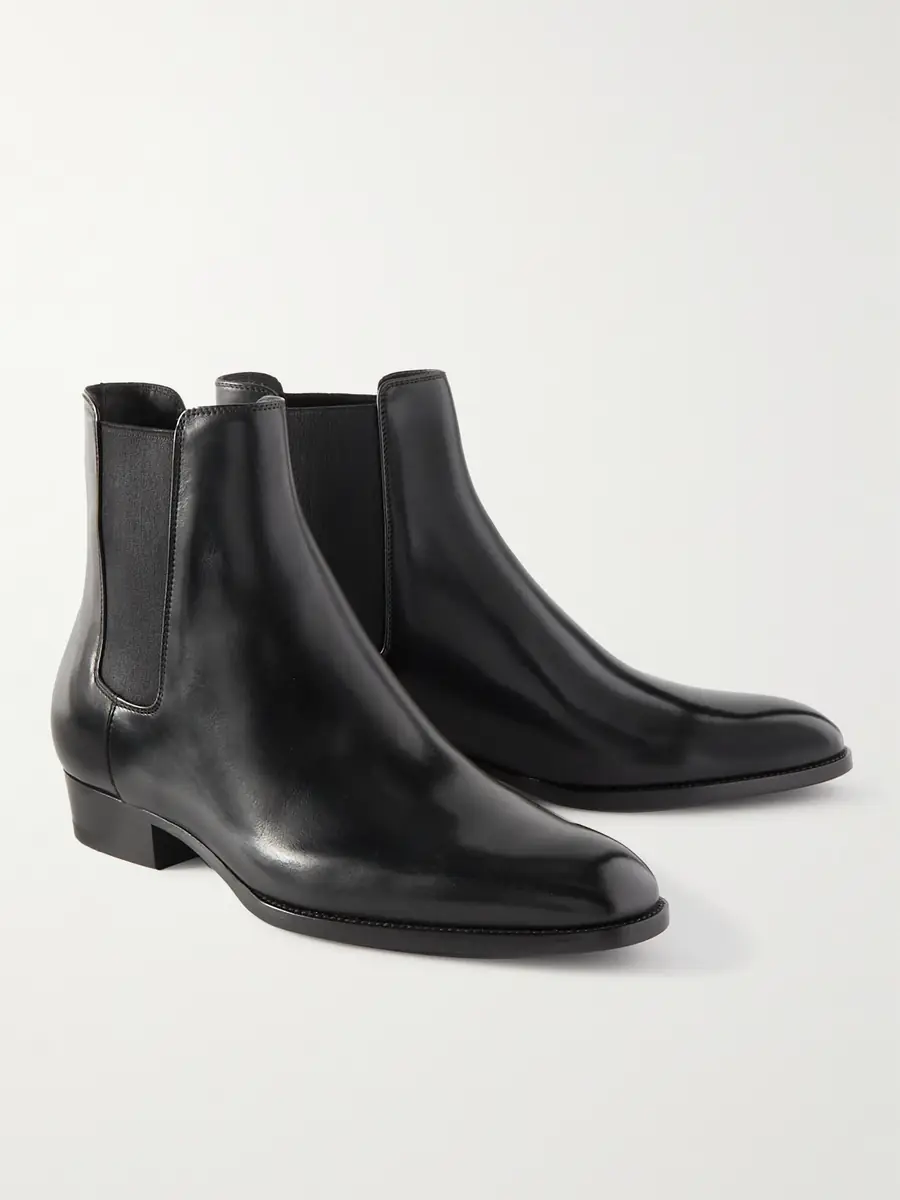 Saint Laurent Wyatt Leather Chelsea Boots - Men | Thumbnail 3 Saint Laurent Wyatt Leather Chelsea Boots - Men | Thumbnail 3