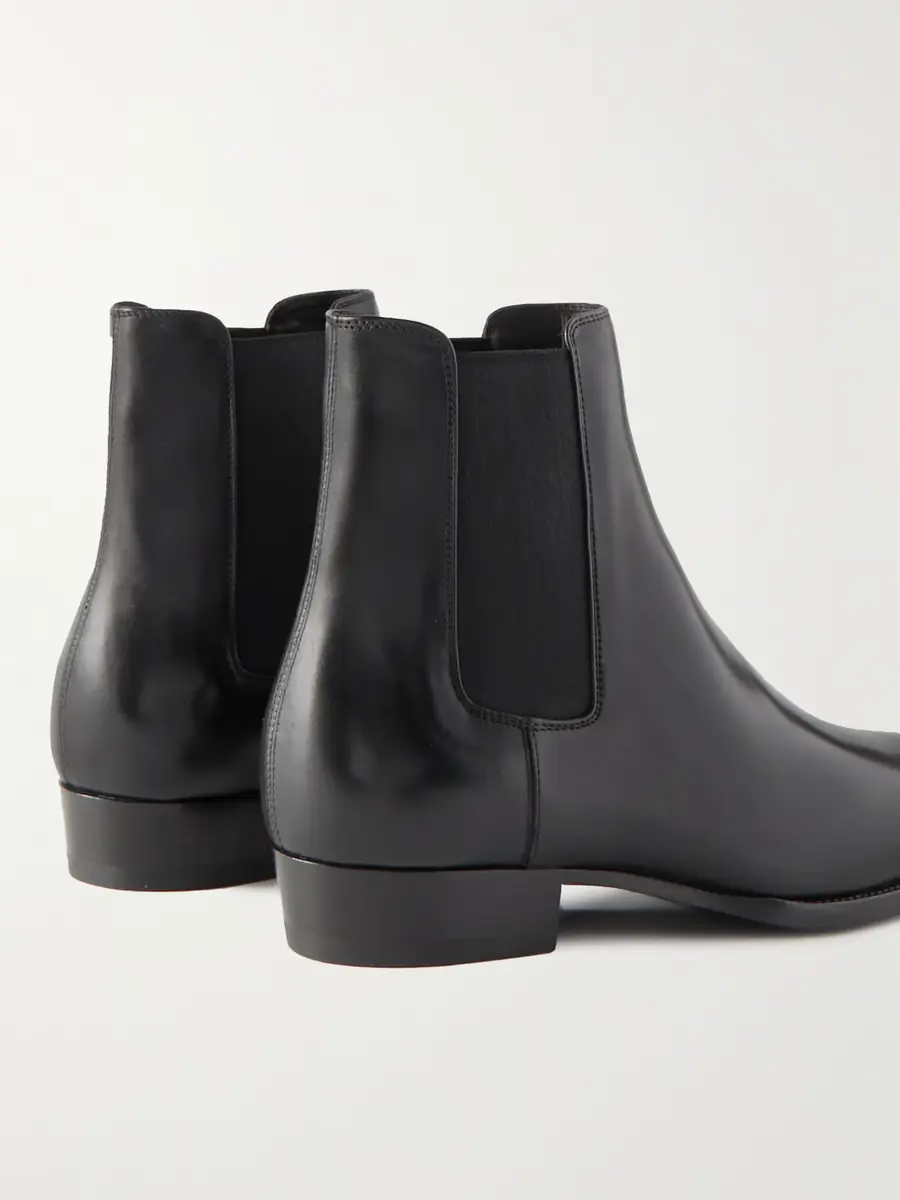 Saint Laurent Wyatt Leather Chelsea Boots - Men | Thumbnail 4 Saint Laurent Wyatt Leather Chelsea Boots - Men | Thumbnail 4