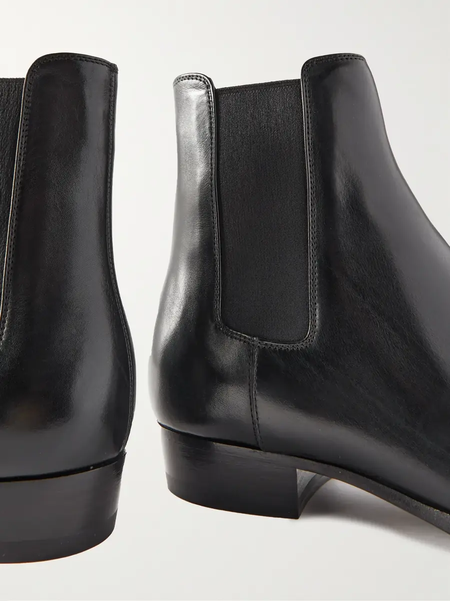 Saint Laurent Wyatt Leather Chelsea Boots - Men | Thumbnail 5 Saint Laurent Wyatt Leather Chelsea Boots - Men | Thumbnail 5