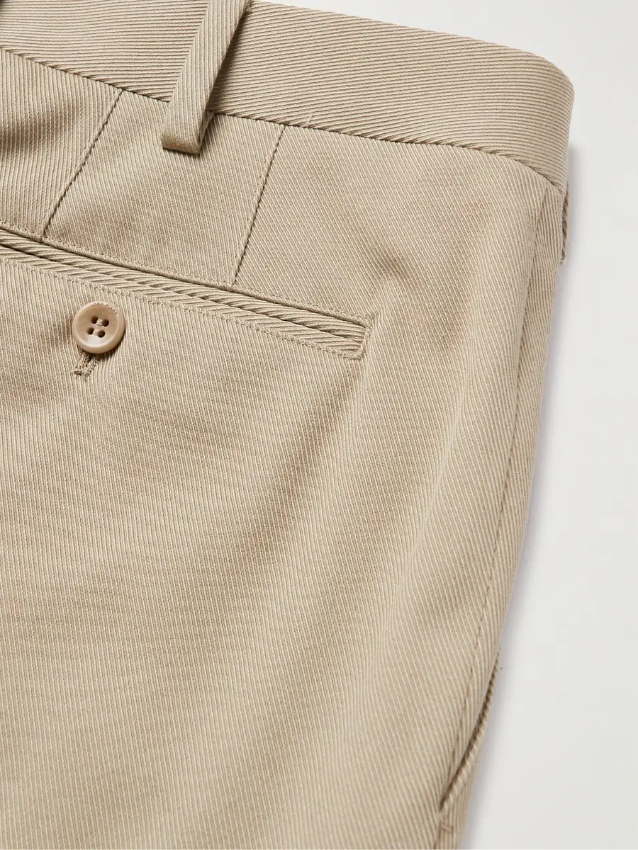 Loro Piana Slim-Fit Tapered Stretch-Cotton Twill Trousers - Men | Thumbnail 4 Loro Piana Slim-Fit Tapered Stretch-Cotton Twill Trousers - Men | Thumbnail 4