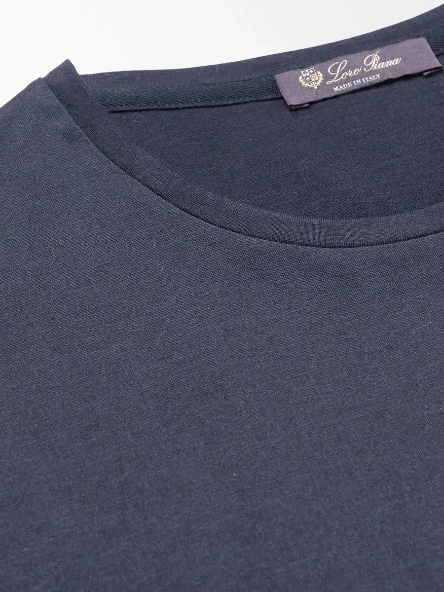 Loro Piana Slim-Fit Silk and Cotton-Blend Jersey T-Shirt - Men | Thumbnail 4 Loro Piana Slim-Fit Silk and Cotton-Blend Jersey T-Shirt - Men | Thumbnail 4