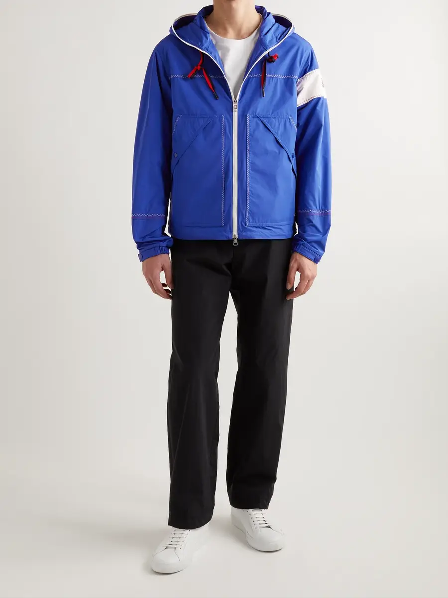 Moncler Fujio Logo-Appliquéd Shell Hooded Jacket - Men | Thumbnail 2 Moncler Fujio Logo-Appliquéd Shell Hooded Jacket - Men | Thumbnail 2