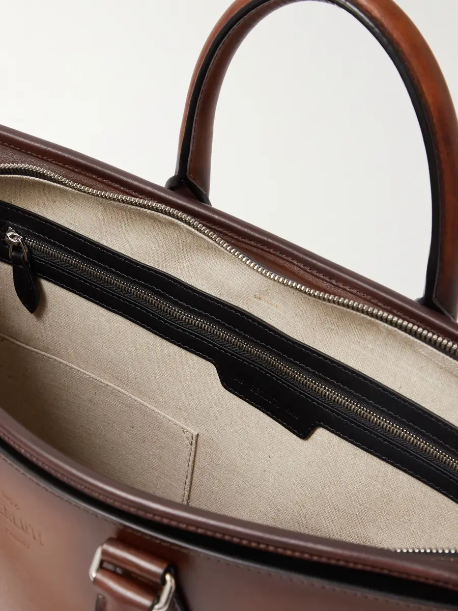 Berluti Un Jour Scritto Venezia Leather Briefcase - Men | Thumbnail 5
