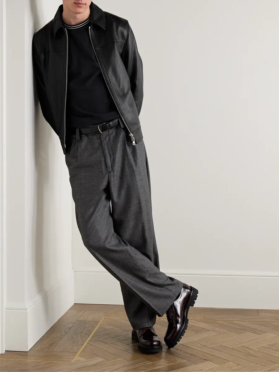 MR P. Full-Grain Leather Coach Jacket - Men | Thumbnail 2