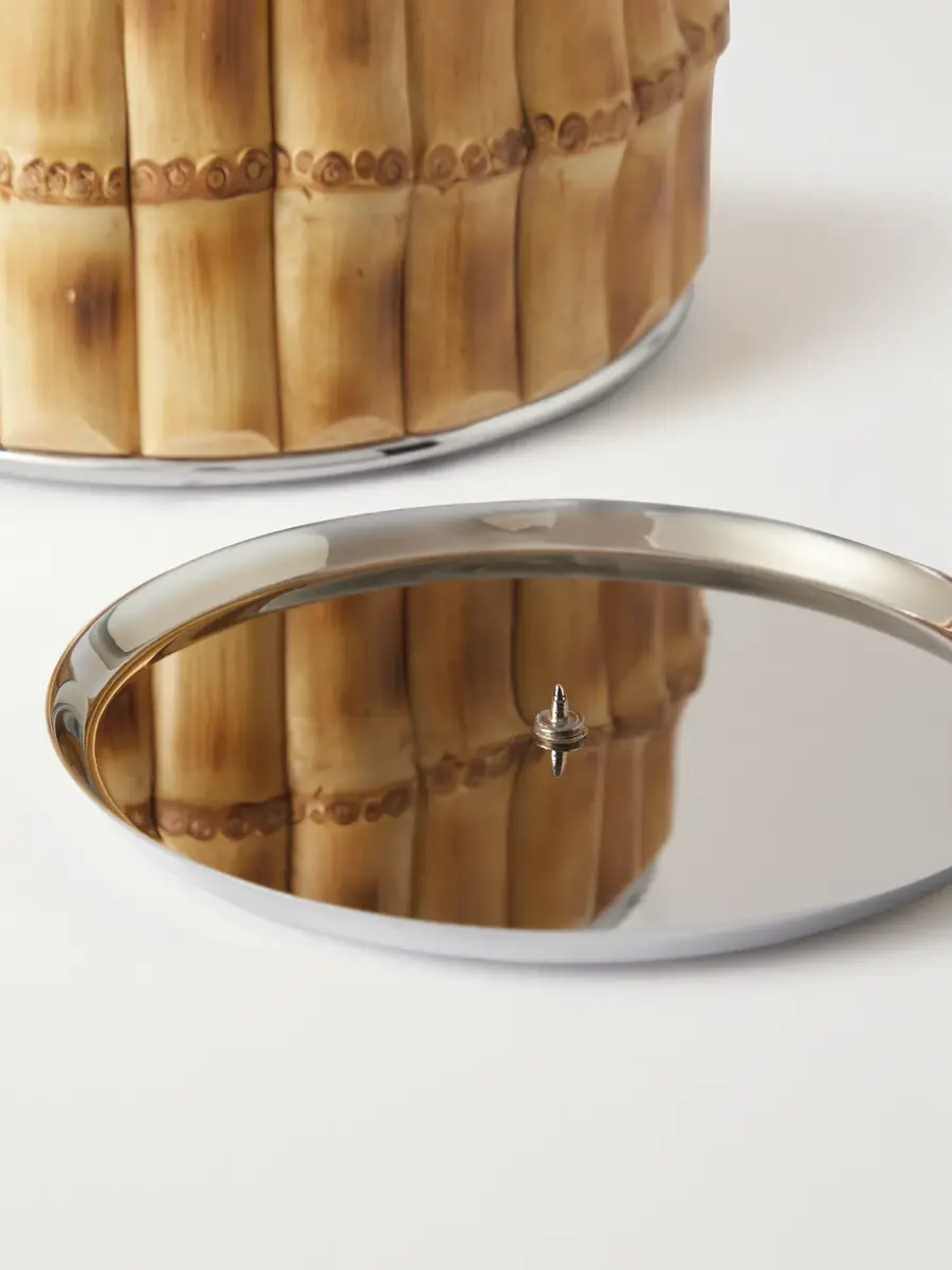 Lorenzi Milano Glass and Bamboo Flower Vase Set - Men | Thumbnail 2 Lorenzi Milano Glass and Bamboo Flower Vase Set - Men | Thumbnail 2