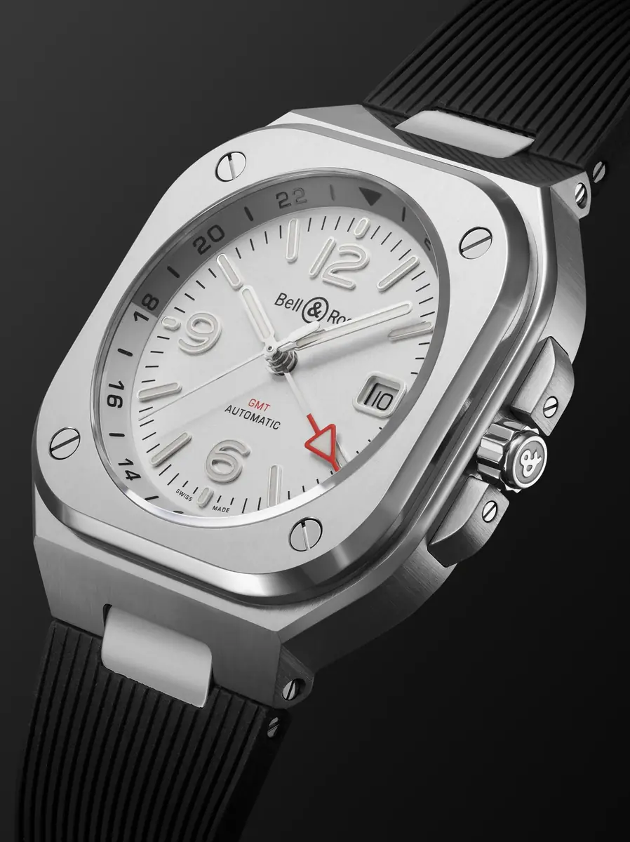 Bell & Ross BR 05 Automatic GMT Stainless Steel Watch, Ref. BR05G-SI-ST/SRB BU23NOV - Men | Thumbnail 4 Bell & Ross BR 05 Automatic GMT Stainless Steel Watch, Ref. BR05G-SI-ST/SRB BU23NOV - Men | Thumbnail 4