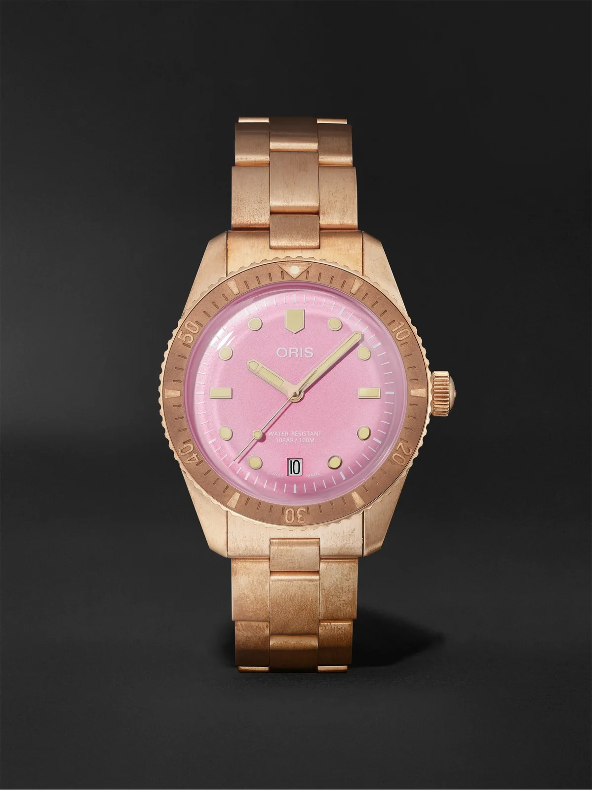 Divers Sixty-Five Automatic Bronze Watch, Ref. 01 733 7771 3158-07 8 19 15 - Men