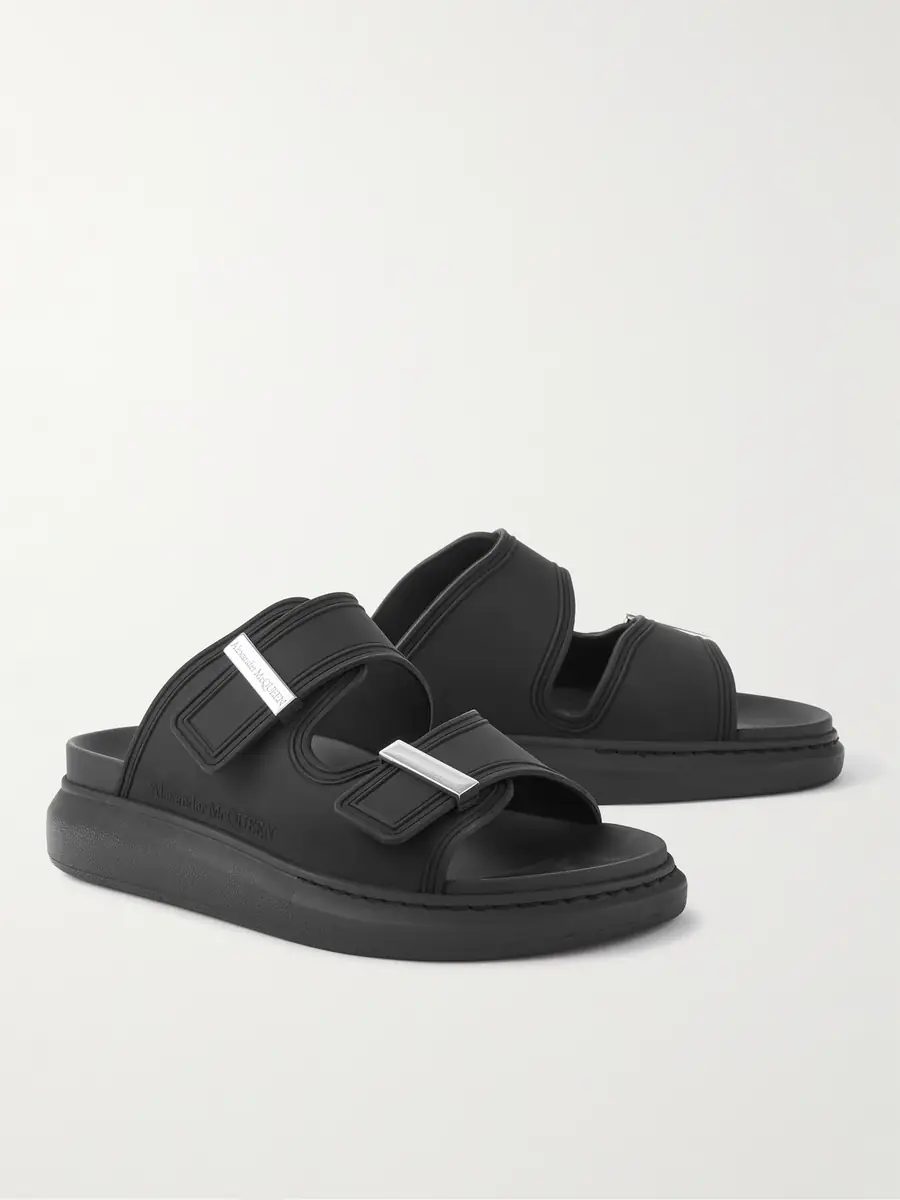 Alexander McQueen Exagerrated-Sole Rubber Slides - Men | Thumbnail 3 Alexander McQueen Exagerrated-Sole Rubber Slides - Men | Thumbnail 3