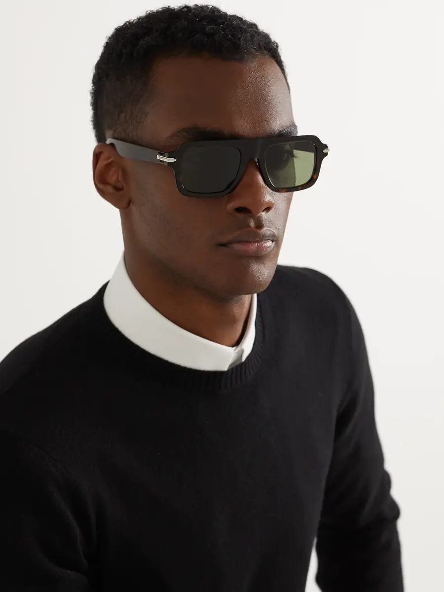 DIOR Eyewear DiorBlackSuit N2I Havana Geometric Tortoiseshell Acetate Sunglasses - Men | Thumbnail 2 DIOR Eyewear DiorBlackSuit N2I Havana Geometric Tortoiseshell Acetate Sunglasses - Men | Thumbnail 2