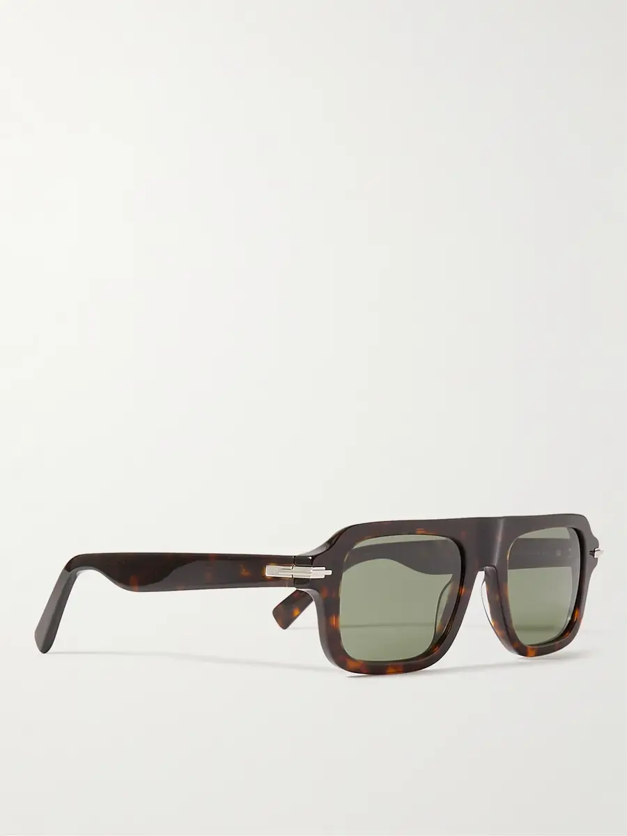 DIOR Eyewear DiorBlackSuit N2I Havana Geometric Tortoiseshell Acetate Sunglasses - Men | Thumbnail 3 DIOR Eyewear DiorBlackSuit N2I Havana Geometric Tortoiseshell Acetate Sunglasses - Men | Thumbnail 3