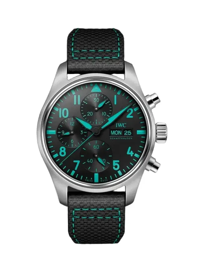 Pilot's Watch Mercedes-AMG Petronas Formula One™ Team Edition Automatic Chronograph Titanium Watch, Ref. IW388108 - Men