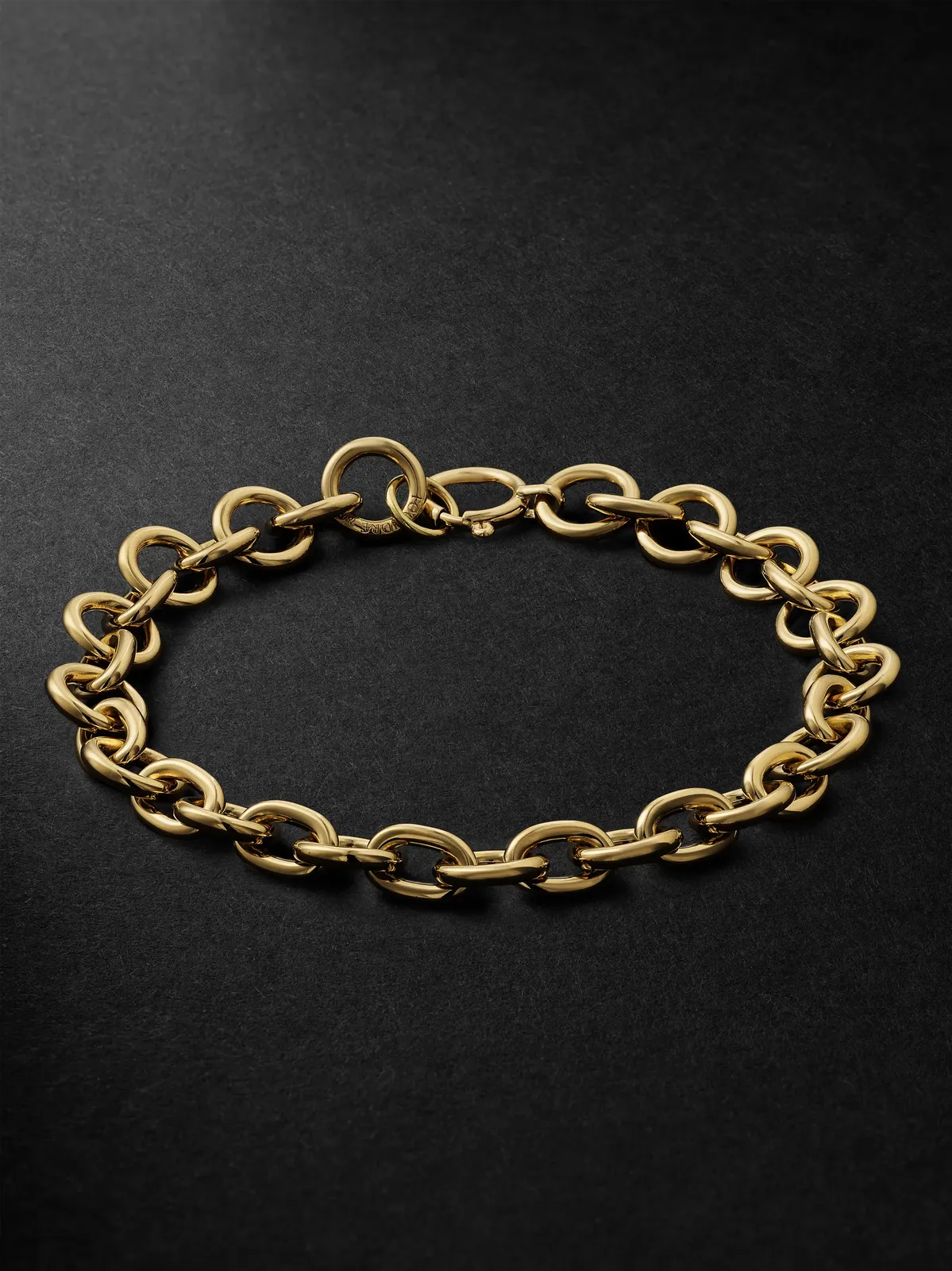 Mixed Link 18-Karat Gold Chain Bracelet - Men Mixed Link 18-Karat Gold Chain Bracelet - Men
