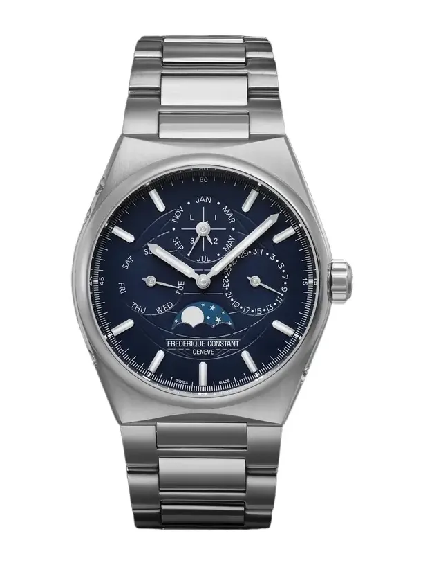 Highlife Automatic Perpetual Calendar Moon-Phase Stainless Steel Watch, Ref FC-775BL4NH6B - Men Highlife Automatic Perpetual Calendar Moon-Phase Stainless Steel Watch, Ref FC-775BL4NH6B - Men
